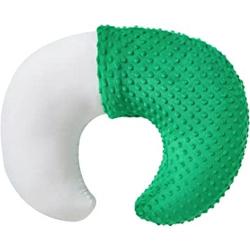 Nursing Pillow and Positioner with Cover for Breastfeeding and Bottle Feeding, Propping Baby, Tummy Time, Baby Sitting Support, Awake-Time Support (Fern Green, 22" x 17.7" x 5.9")