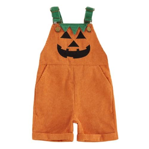Toddler Boy Girl Romper Overall Short Contrast Color Suspender Bid Jumpsuit | Halloween Kids Boys Overall Shorts Spooky Cute Grimace Jumpsuit,Toddler Halloween Outfit Pumpkin Ghost Boys Girls Overalls