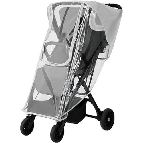 Stroller Rain Cover for Nuna - Waterproof & Windproof Weather Shield for Nuna Baby Strollers | Universal Fit for Nuna Mixx, Nuna TRVL & More | See-Through Window & Mesh Vents
