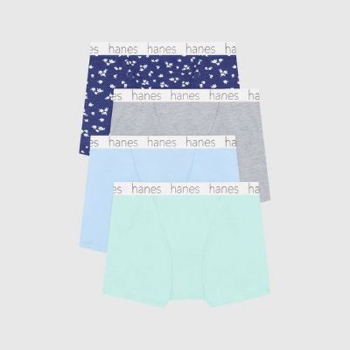 Hanes Premium Women's 4pk Boyfriend Cotton Stretch Boxer Briefs -Colors May Vary