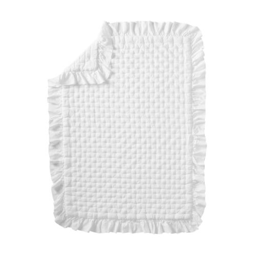 Ruffle European Linen Baby Quilt | Pottery Barn Kids