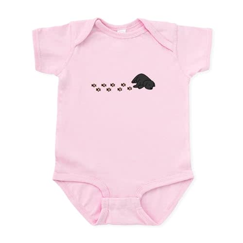 CafePress Muddy Black Lab Cute Infant Bodysuit Baby Romper