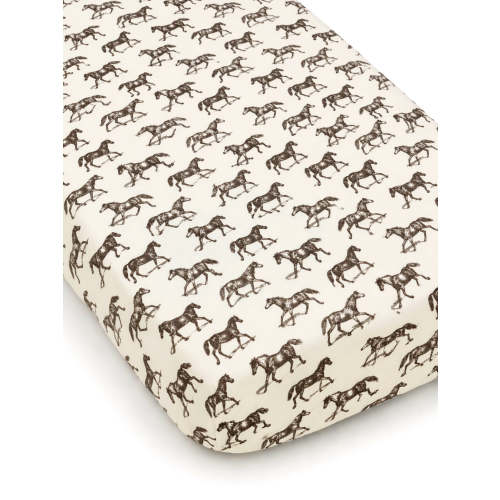 Western Cowboy Wild Mustang Bamboo Crib Sheet | Soft & Breathable – SpearmintLOVE