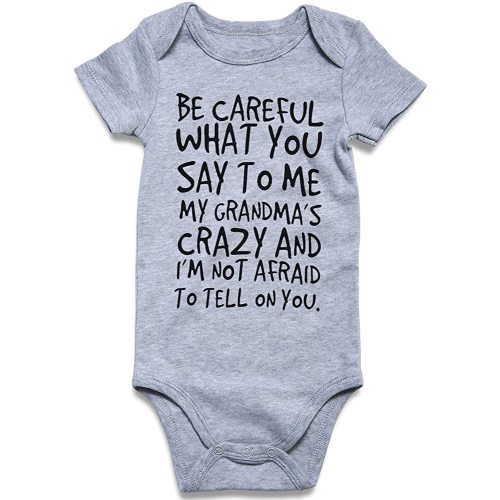 Loveternal Neutral Baby Girls Boys Cotton Romper Cute Saying Newborn Clothes 0-12 Months