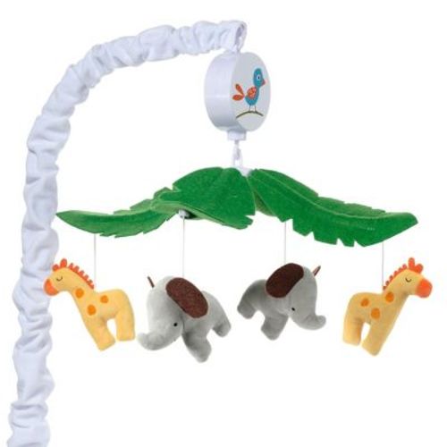 Bedtime Originals Lollipop Jungle Musical Baby Crib Mobile Soother Toy