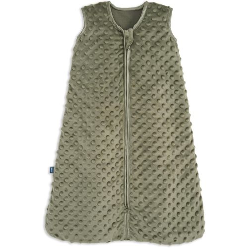 Halo Sleepsack Plushy Dot Velboa, Olive Green, Small