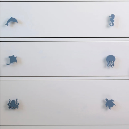 Ocean Animal Drawer Knob for dressers in nursery or kids room