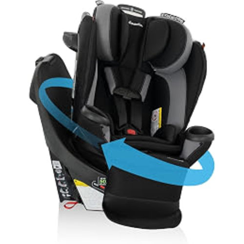 Amazon.com: Evenflo Revolve360 Extend All-in-One Rotating Car Seat | with Quick Clean Cover, Rear-Facing, Forward-Facing, Highback Booster Mode, Infant to 12 Years (Revere Gray)