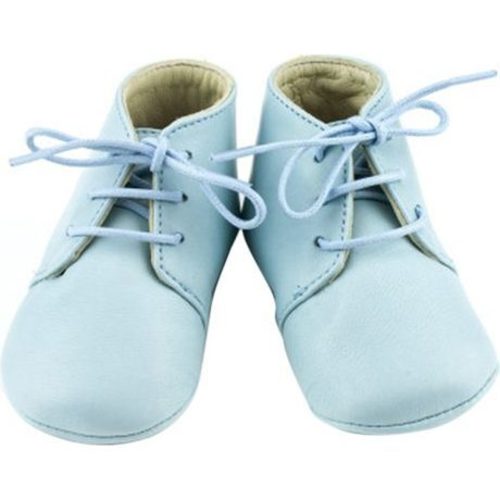 Leather Gaby Boots, Blue - Calisson Little Royals | Maisonette