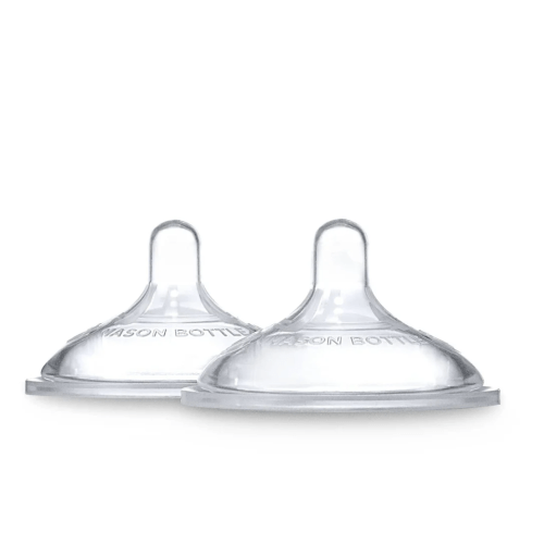 Silicone Nipples, 2-Pack - FLEXIBLE (6 MONTHS+)