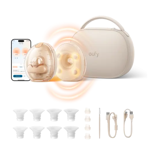 Eufy S2 Pro Massaging Heated Electric Breast Pump with Charging Case