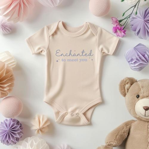 Enchanted To Meet You Baby Bodysuit, Cute Newborn Outfit, New Baby Bodysuit, Enchanted to Meet You Shirt, Baby Shower Gift
