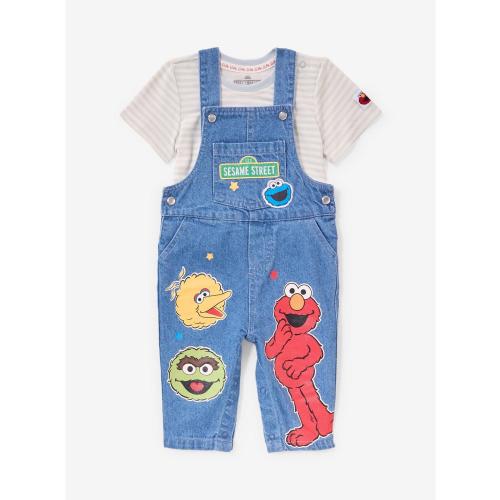 Sesame Street Characters Infant Overalls & T-Shirt Set - BoxLunch Exclusive | BoxLunch