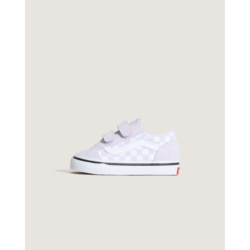 Toddler Old Skool V Checkerboard Shoe en Checkerboard Lilac Mist Purple | Vans CA