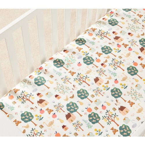 Rifle Paper Co. Storybook Organic Crib Fitted Sheet