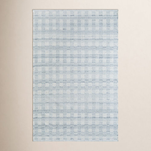 Birch Lane™ Lavande Hand-Woven Plaid Gray Rug & Reviews | Birch Lane