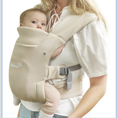 GROWNSY Baby Carrier Newborn to Toddler, Cozy Baby Wraps Carrier, Ergonomic Baby Carrier with Head Support, Cream