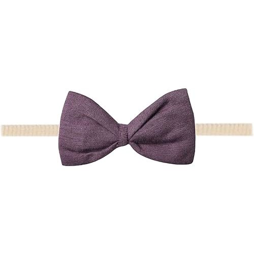 Copper Pearl Bowtie Baby Bow Plum