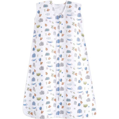 Disney 100% Cotton 0.5 TOG Sleepsack Wearable Blanket, Swaddle Transition Sleeping Bag, Medium