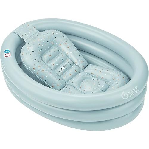 Babymoov Inflatable Bathtub & Pool - Safe, Portable & Grows with Baby (from 0+ Newborn Insert Included)