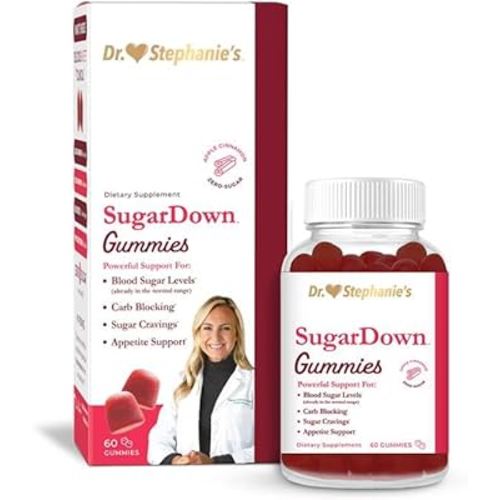 Dr. Stephanie’s SugarDown Gummies – Ceylon & Cassia Cinnamon Supplement - 0g Sugar