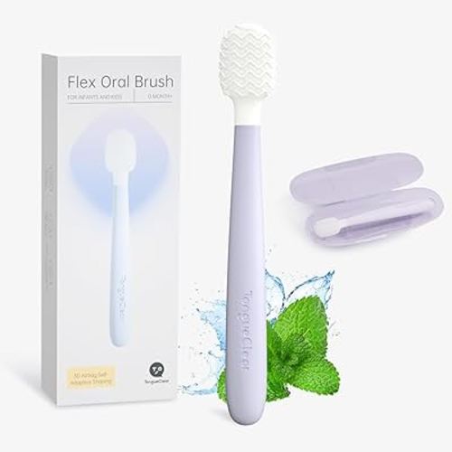 Kids Tongue Scraper, Tongue Cleaner for Infant & Newborn, Baby Oral Cleaner Newborn, Toddler Toothbrush for Tooth Mouth Gum Clean, Infant Toothbrush Oral Cleaning Stick…