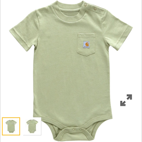 Kids' Short Sleeve Pocket Bodysuit (Baby) | Pink Clothing & Gear | Carhartt