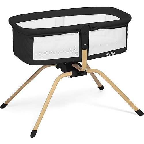 Baby Bassinet with Rocking/Gliding, Portable Bedside Sleeper for Baby with Foam Mattress, Baby Bedside Crib for Newborns and Infants with Carrybag
