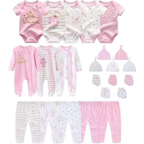 Unisex Baby Boy Girl Clohtes Pants Sets 23 pack Cotton Casual New born Clothing Comfort Infant Birthday Outfit