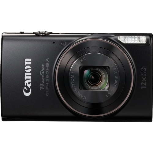 Canon PowerShot ELPH 360 HS A Digital Camera (Black)