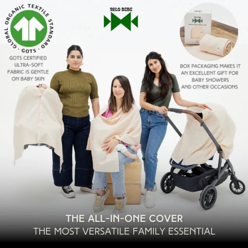 GOTS Certified Organic Muslin Cotton All-In-One Cover