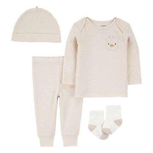 Baby Carter's 4-pc. Striped Duck Outfit Set