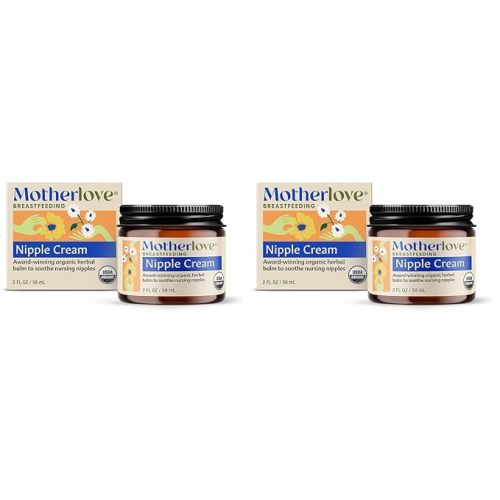 Motherlove Nipple Cream (1 oz) Organic Lanolin-Free Nipple Cream for Breastfeeding—Benefits Nursing & Pumping Moms