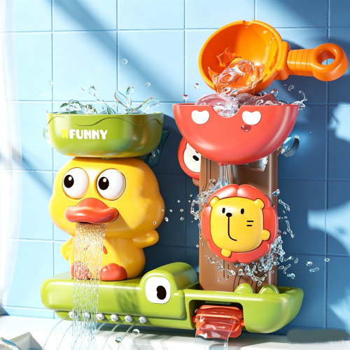 Lvelia Baby Bath Toys for Kids Ages 1-3, Duck Bathtub Water Toys for Toddler 2-4,Interactive Water Shower Tub Toys for Boys Girls Infant Gifts Presents