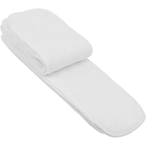 10-Piece Set of Soft, Breathable Organic Cotton Cloth Diaper Nappy Liners Rt, 6 Layers for High Absorbency, Suitable for Most Babies (Six Layers (32 * 12cm))