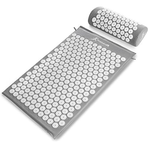 ProsourceFit Acupressure Mat and Pillow Set for Back/Neck Pain Relief and Muscle Relaxation