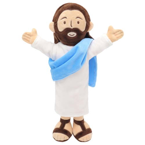 35cm/ 14in Jesus Plush Doll With Big Feet, Christian Religious Stuffed Toy, Soft Jesus Figure For Kids, Church, Sunday School, Baptism, Easter, Christmas Gift