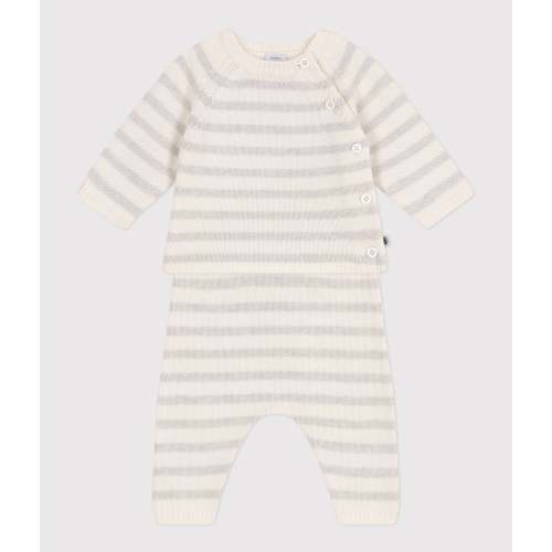 Baby set knit striped sweater and pants - 12M