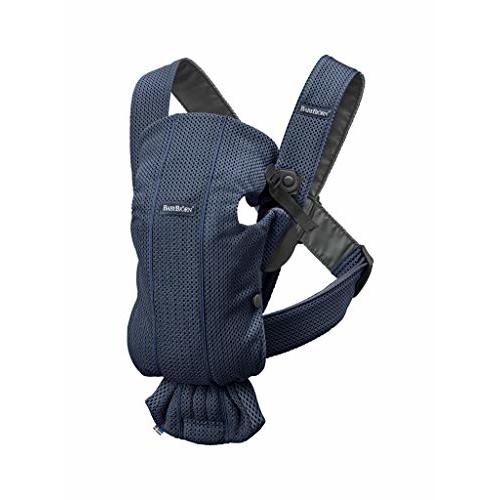 BabyBjörn Baby Carrier Mini,Navy Blue, 3D Mesh | Newborn Carrier (7-25 lbs), Ergonomic, Easy-to-Use
