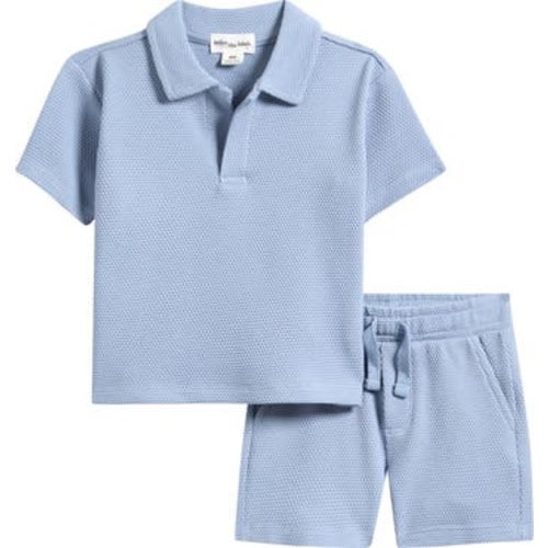 Piquè Polo & Shorts Set, 6M