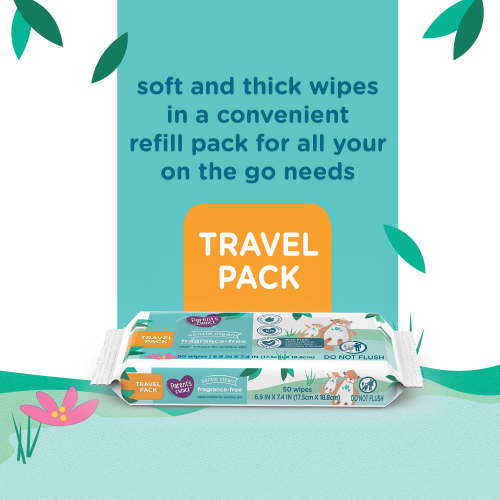 Parent's Choice Fragrance Free Baby Wipes, Travel-Pack, 50 Count HSA/FSA Eligible
