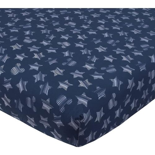 Disney Winnie The Pooh Classic Pooh 100% Cotton Fitted Crib Sheet in Ivory, Butter, Aqua and Orange