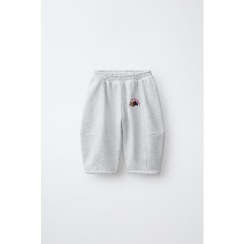 FRUIT OF THE LOOM™ EMBROIDERED BALLOON PANTS - Light gray | ZARA United States