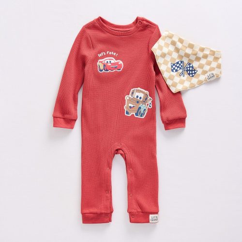 Baby Boys Cars Long Sleeve 2-pc. Romper, Color: Red - JCPenney