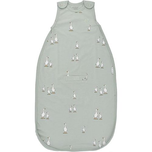 Ecolino Organic Cotton Baby Sleep Sack - 2-Way Zipper Baby Wearable Blanket - Infant to Toddler Sleeping Bag Sack - 2 Months - 2 Years - Goose