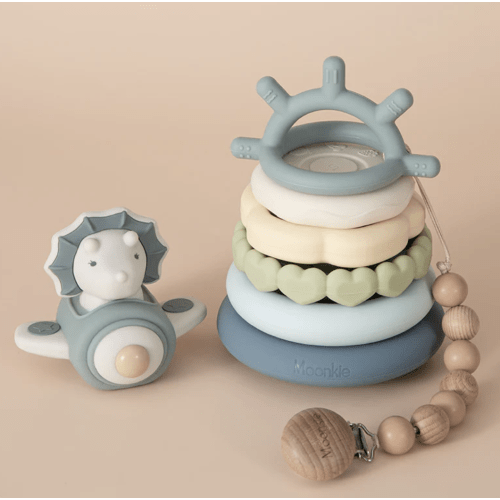 Dinosaur teething ring set