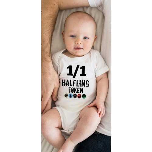 Magic Halfling Hilarious Funny Baby Shirt Hoodie Onesie ® by Gerber® Nerd Dad Announcement MTG Newborn Shower Gift