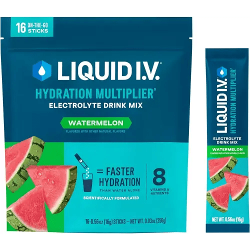 Liquid I.V.® Hydration Multiplier® - Watermelon | Electrolyte Powder Drink Mix | 1 Pack (16 Servings)