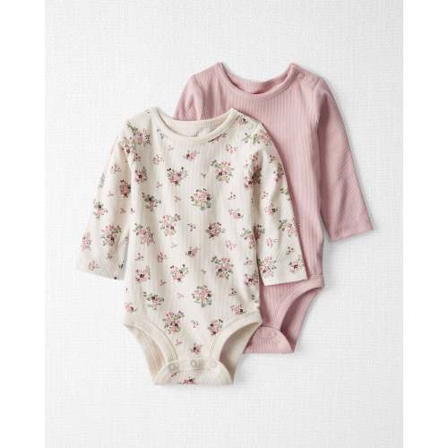 Baby 2-Pack Organic Cotton Rib Bodysuits - Little Planet | Carter's