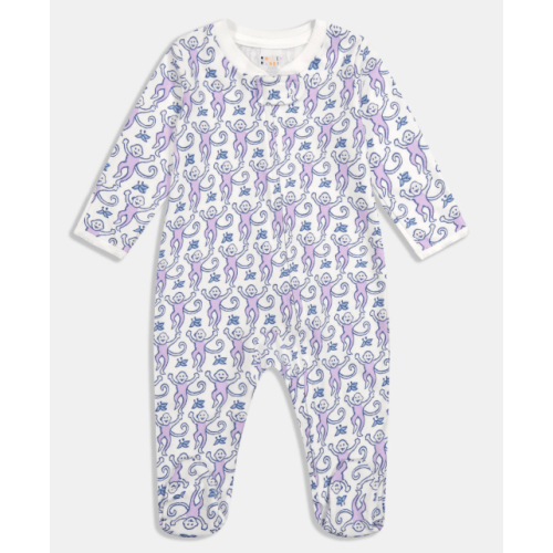 Roller Rabbit Infant Monkey Zipper Footie - Lavender